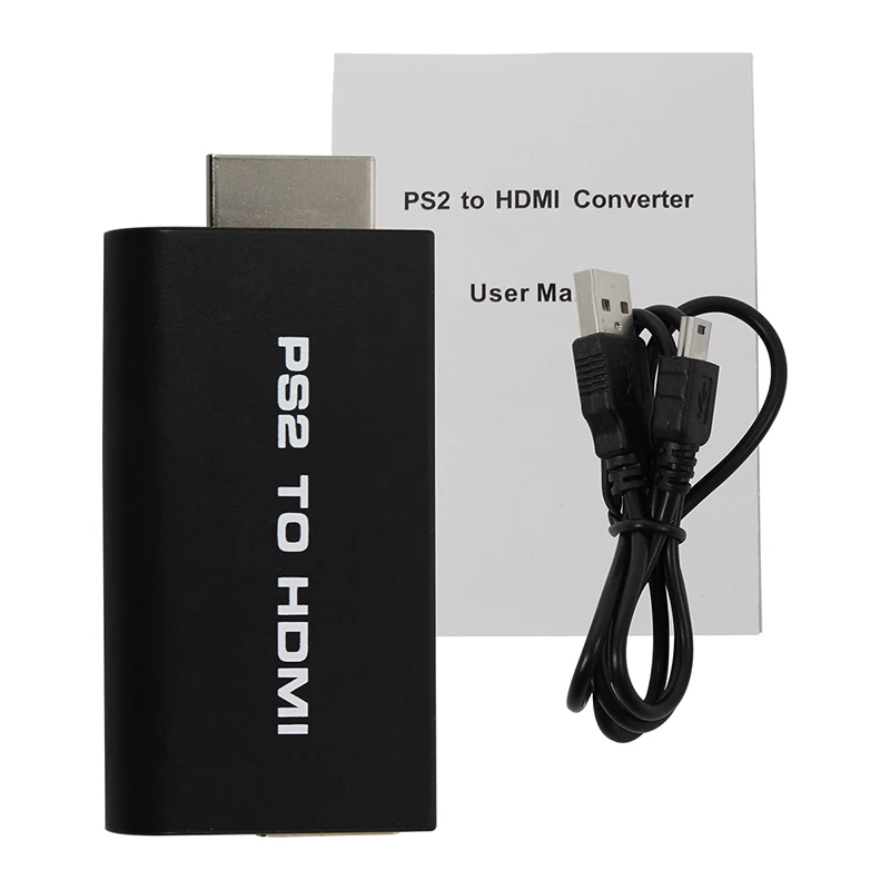 2 PS2 к HDMI адаптер конвертер с 3 5 мм аудио мужчин и женщин для 1 Вт Модель HDTV ПК