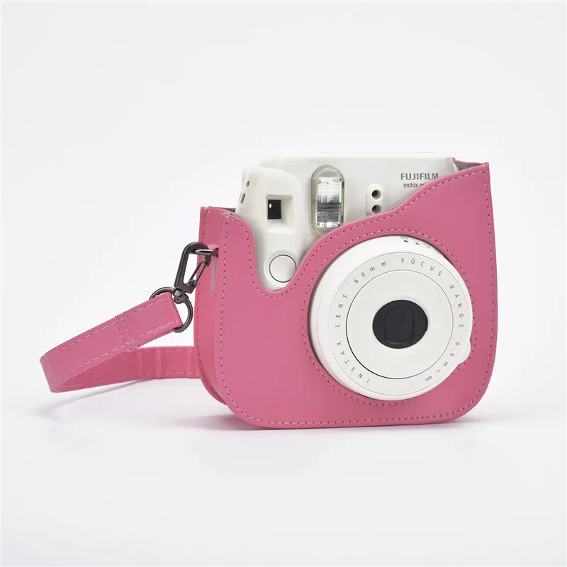 Для Fujifilm Instax Mini 8 Camera Plus 9 чехол из искусственной кожи с плечевым ремнем прозрачный