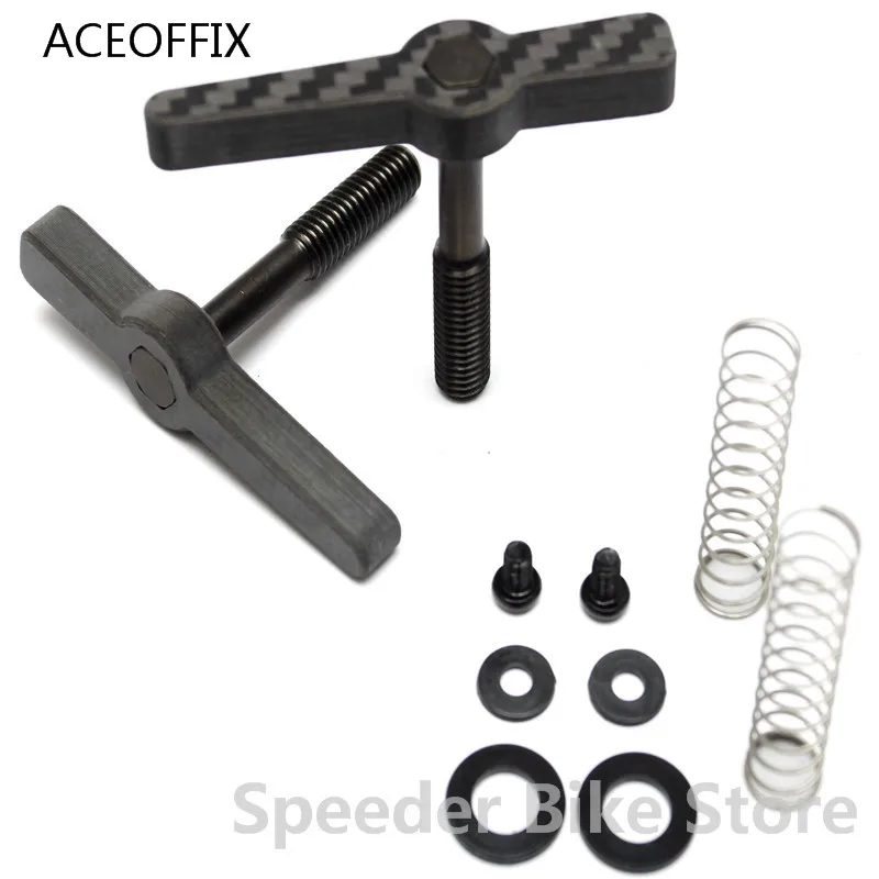 Aceoffix для Brompton складной велосипед углеродный ti уровень Сверхлегкий шарнир зажимы шарнир рычаги(предельная гайка) Quick Release C Пряжка