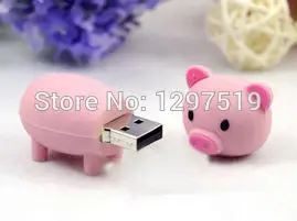 Горячие продажи мультфильм животное свинья USB 2.0 usb flash drive memory stick pen U Фестиваль Disk
