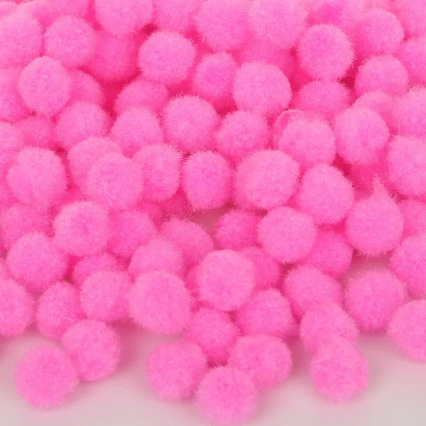 Pink 300 шт 10 мм Разноцветные помпоны мягкие шарики-Помпоны ручной работы DIY домашний сад& свадебное украшение& аксессуары для шитья инструменты - Цвет: Pink