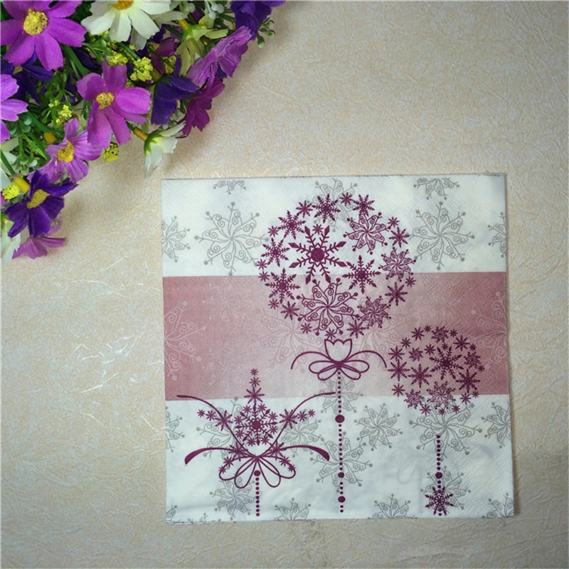 20 бумажных салфеток в стиле ретро|mat mat|mat purplemat flower |