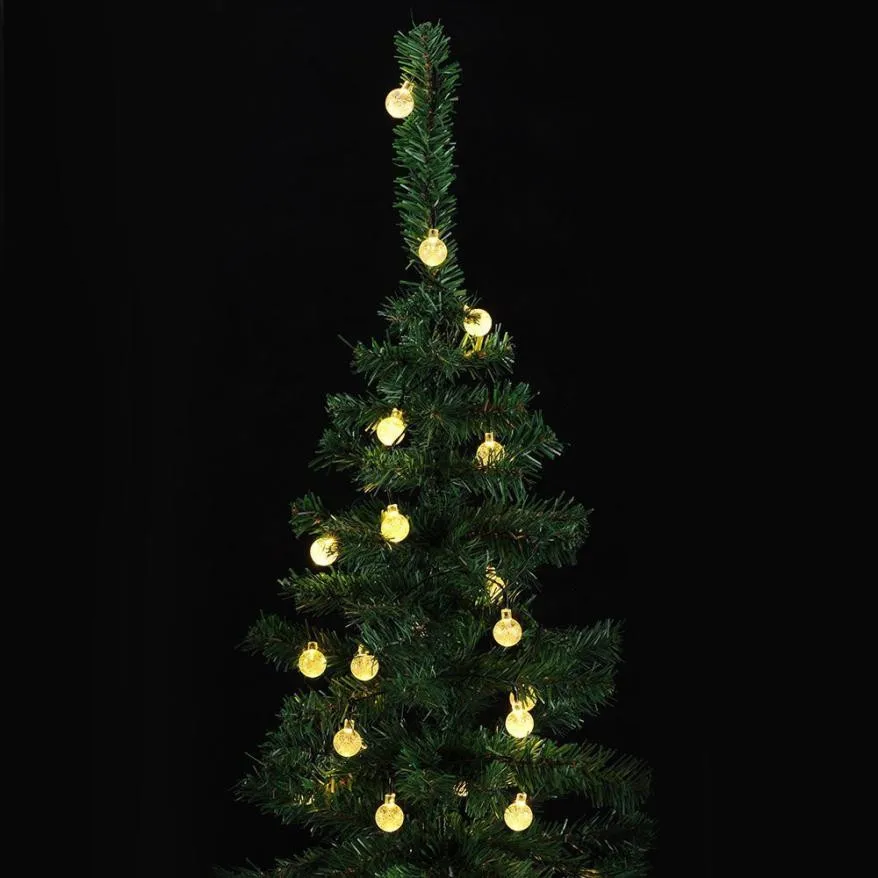 1 шт. гирлянда наружная Солнечная Глобус светодиодный свет с 20ft 30 Led белые