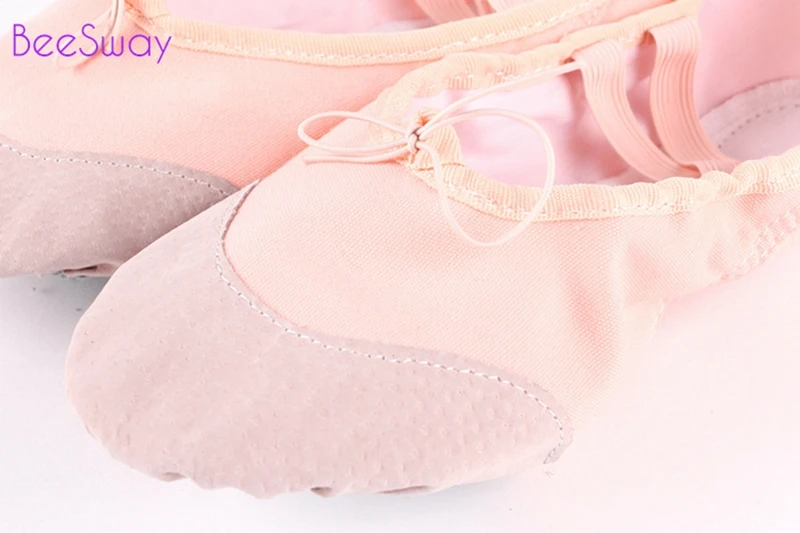 Балетки для взрослых парусиновые мягкие танцевальные туфли детей стельки из