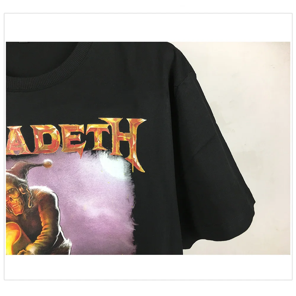 Bloodhoof Megadeth Thrash Metal Heavy Metal черные мужские футболки унисекс хлопковая Футболка Азиатский размер