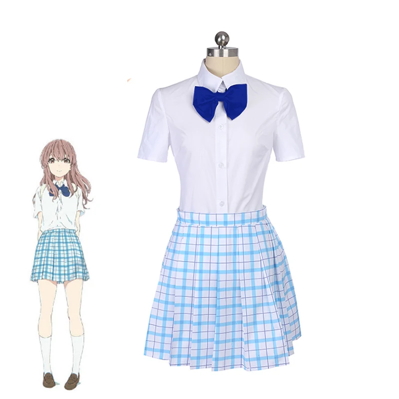 Костюм для косплея Shouko Nishimiya Shoko из японского аниме тихий голос милая школьная