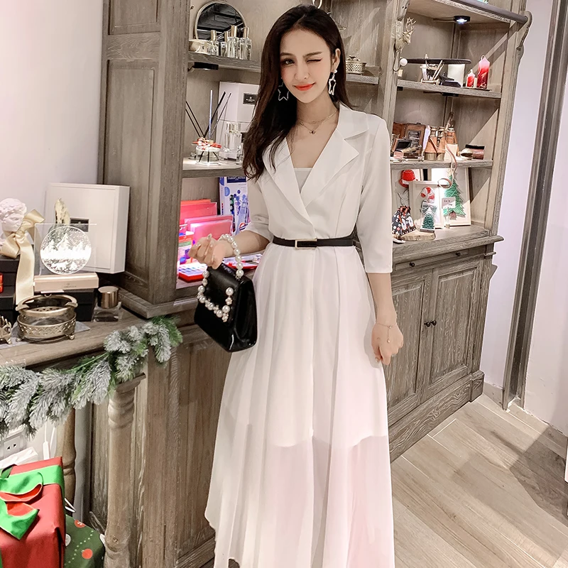 Женское платье женское рубашка Повседневное летнее офисное для леди деловое с