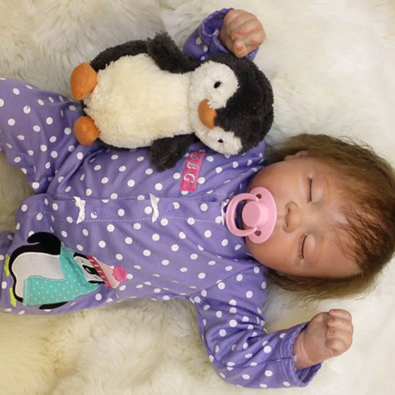 Кукла Детская Хлопковая 55 см|reborn realistic|reborn doll siliconebaby toy |