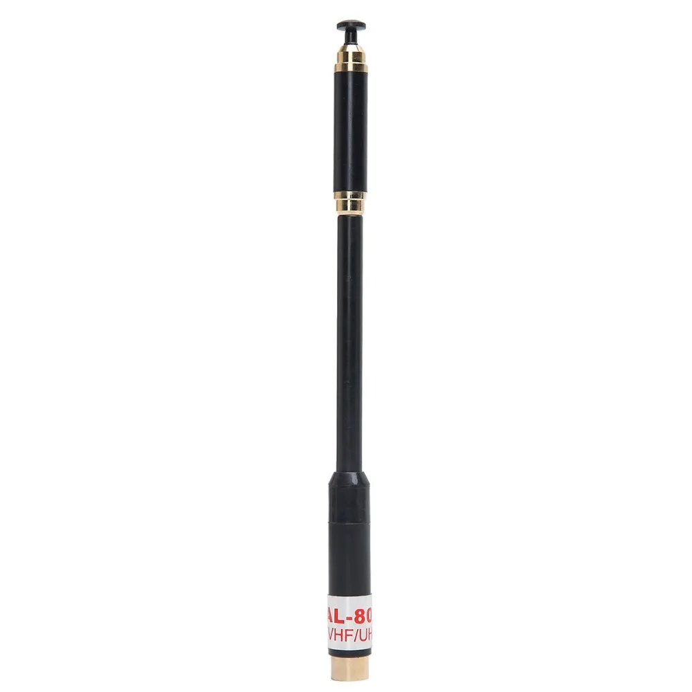 Урожай AL-800 Двухдиапазонная 144/430MHz SMA-Male телескопическая антенна для BAOFENG YAESU WOUXUN TYT Walkie Talkie двухстороннее радио