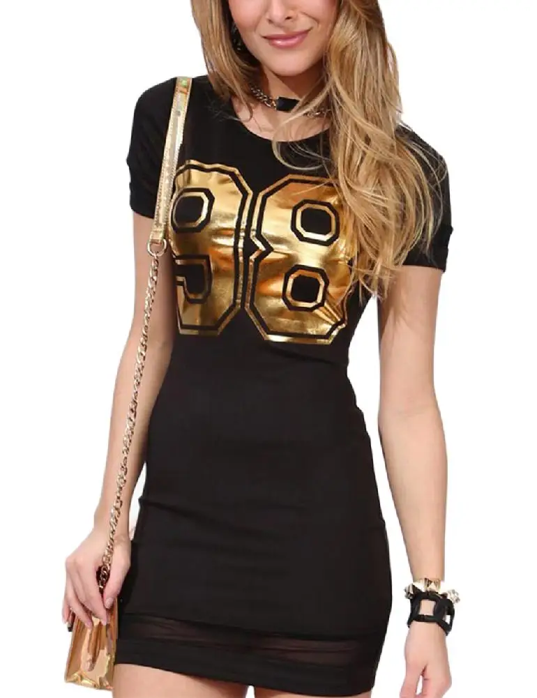 Летнее Повседневное платье для женщин с коротким рукавом плюс размер круглым