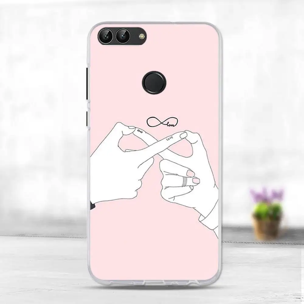9 Чехол для huawei P Smart, милый чехол, Enjoy 7 S, силиконовый мягкий ТПУ чехол для телефона, чехол для huawei P Smart FIG-LX1, чехол - Цвет: 9