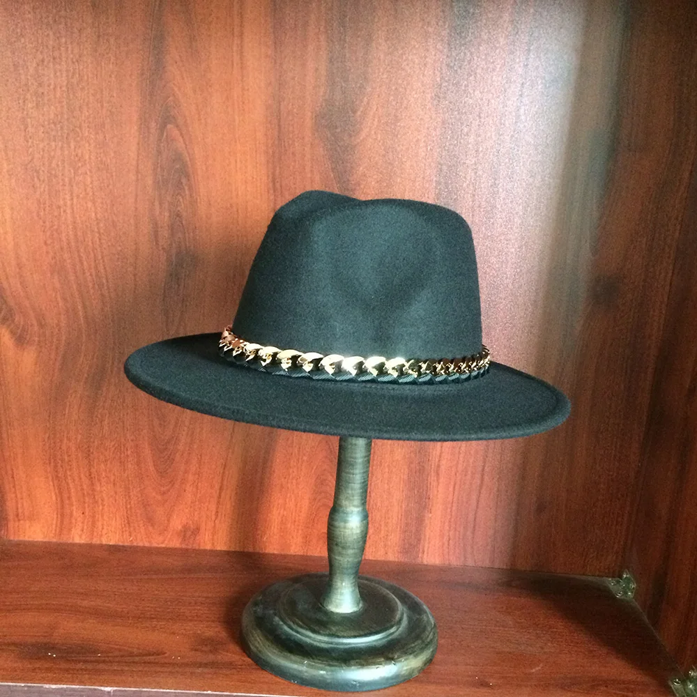 Unisex Women Men Wool Fedora Hat For Winter Autumn Floppy Chapeu Feminino Cloche Wide Brim Jazz Sombrero Caps Size 56-58CM | Аксессуары