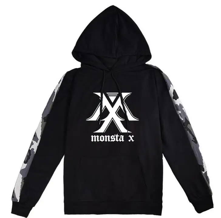 Новое поступление exo got7 monsta x seventeen twice wanna one худи с принтом логотипа модная