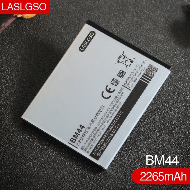 100% хорошее качество 2265 мАч BM40 BM41 BM44 для Xiaomi 2A батарея Mi2A Hongmi Red Rice1S 4 7 &quotRedmi 2 + номер