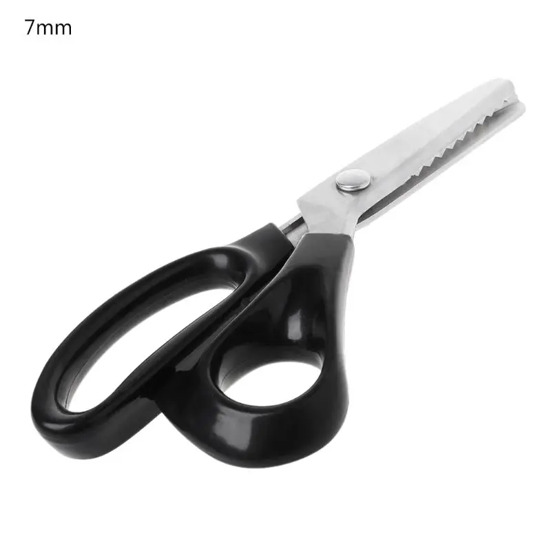 7mm 23,5 см Зиг заг швейная резка портновские ножницы Pinking Scissor Leather Craft - Цвет: 7mm