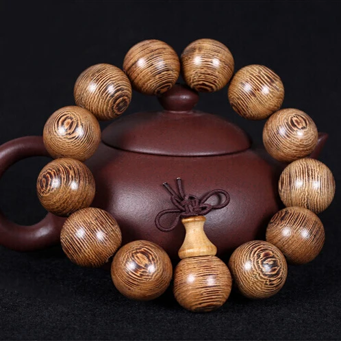 Натуральный большой лист сандалового дерева wengetubulary молитвенные бусы тибетский