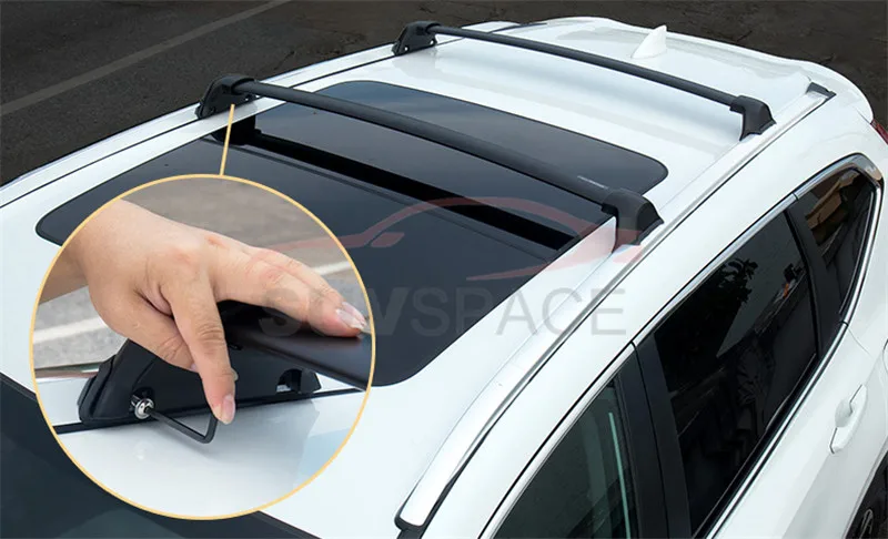 Высокое качество багажник на крышу подходит для 2017 Honda CRV Cross Bar OE Style Bars Black Mount Bolt