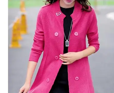 

2021 spring and autumn winter with New style fashion Long sleeve Women's Sweater coat