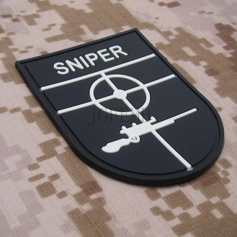 Черная снайперская Военная тактика для поднятия морального духа 3D ПВХ