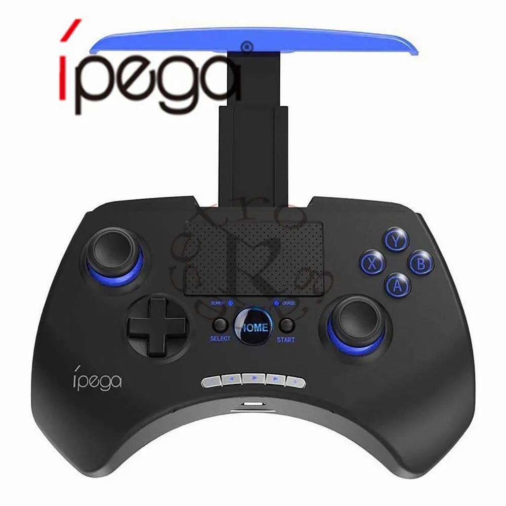 IPega PG-9028 PG 9028 беспроводной геймпад Bluetooth V3.0 игровой контроллер с тачпадом Встроенный держатель для смартфонов Android/iOS - Цвет: Черный