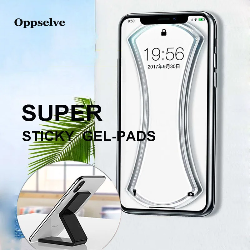 universal mobile phone holder strong adsorption nano rubber wall desk sticker paste phone car holder stand for tablet mount pad free global shipping