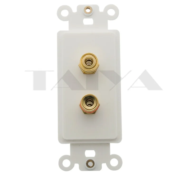 2 порта динамик банан звуковая коробка настенная пластина Поддержка бесплатный