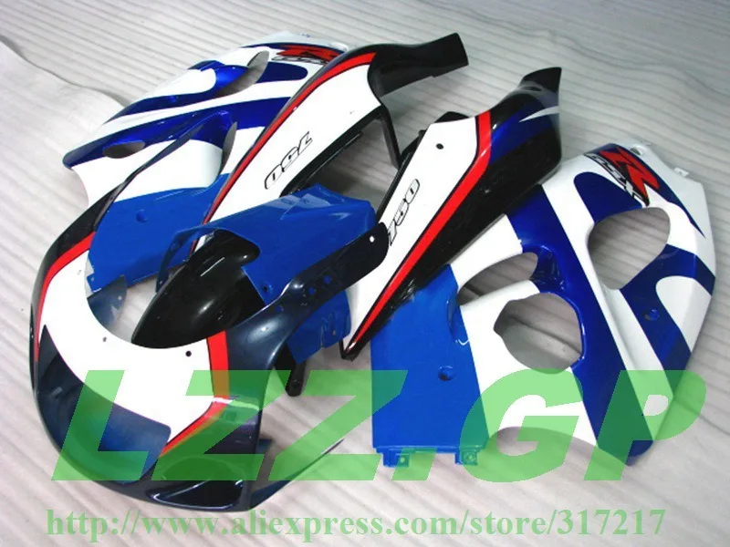 

For SUZUKI GSX-R600 96 97 GSX R600 96-00 GSXR 600 98 99 00 GSXR600 GSXR750 96 1996 1997 1998 1999 2000 Blue White Red Fairing