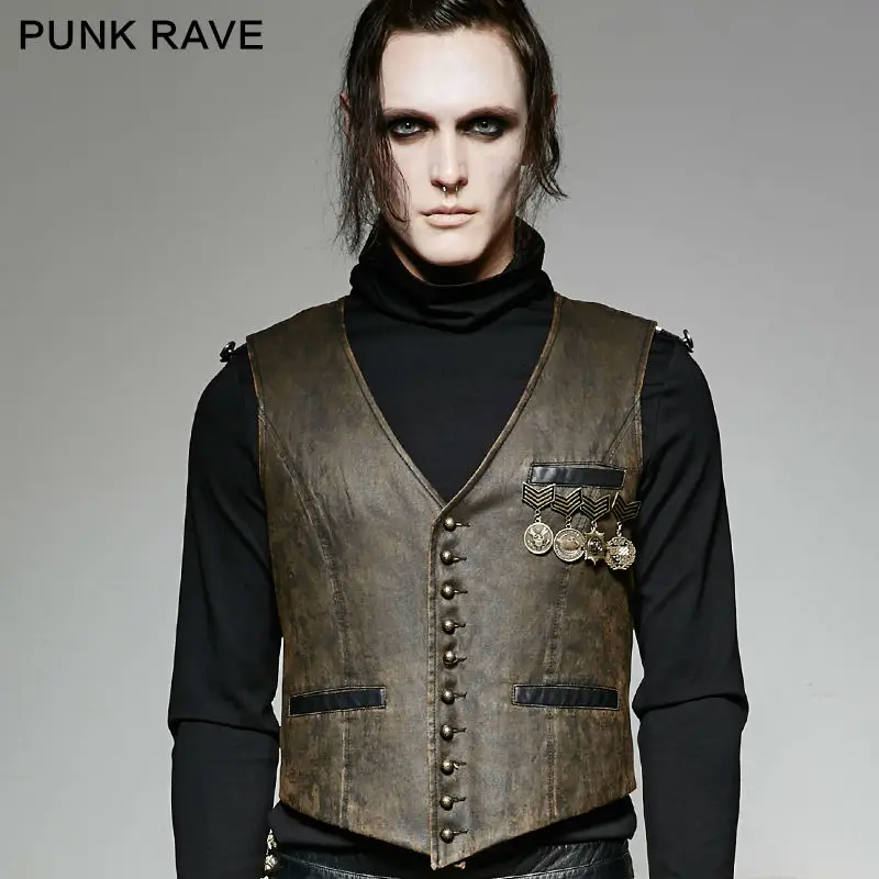 Последние два! Панк рейв военная форма медаль streampunk готические броши значок