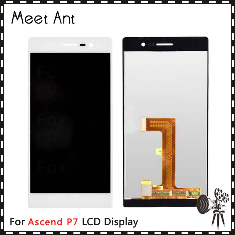 Высокое Качество 5 0 ''для Huawei Ascend P7 ЖК экран с сенсорным экраном дигитайзер | Экраны для мобильных телефонов -32869026677