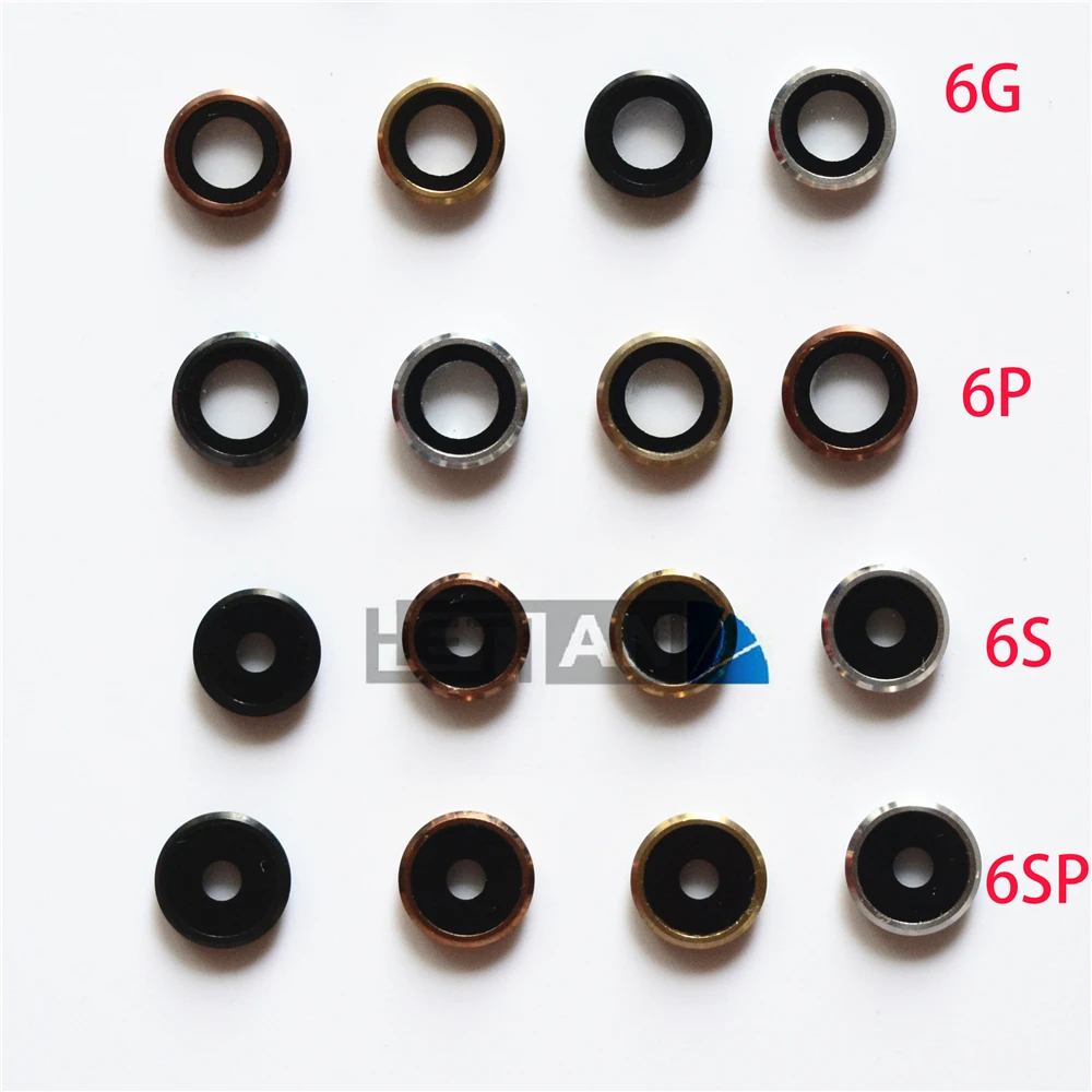 

20PCS Black/Silver/Gold/Rose Replacement Part Rear Back Camera Lens Glass Ring For iPhone 6 6 Plus 6S 6S Plus