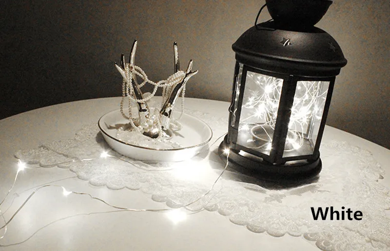 DC 5V USB LED String Light Waterproof LED Silver Wire String Holiday Outdoor Fairy Lights For Christmas Party Wedding Decoration
