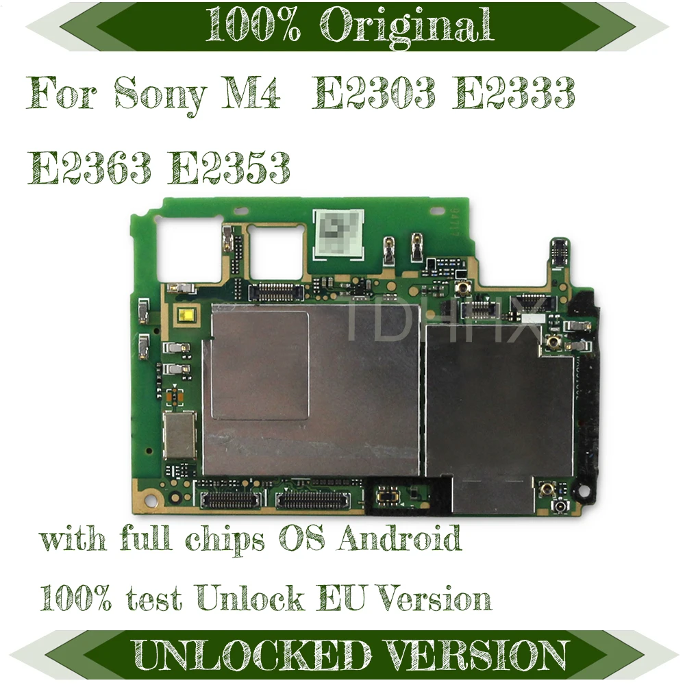 Полные Материнские платы для sony Xperia M4 Aqua E2303 E2333 E2363 E2353, материнская плата, версия ЕС, протестирована с полным чипом