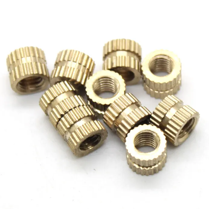 

100PCS/lot M4*5*4 MM Copper inserts Injection nut embedded parts copper knurl nut CPC32