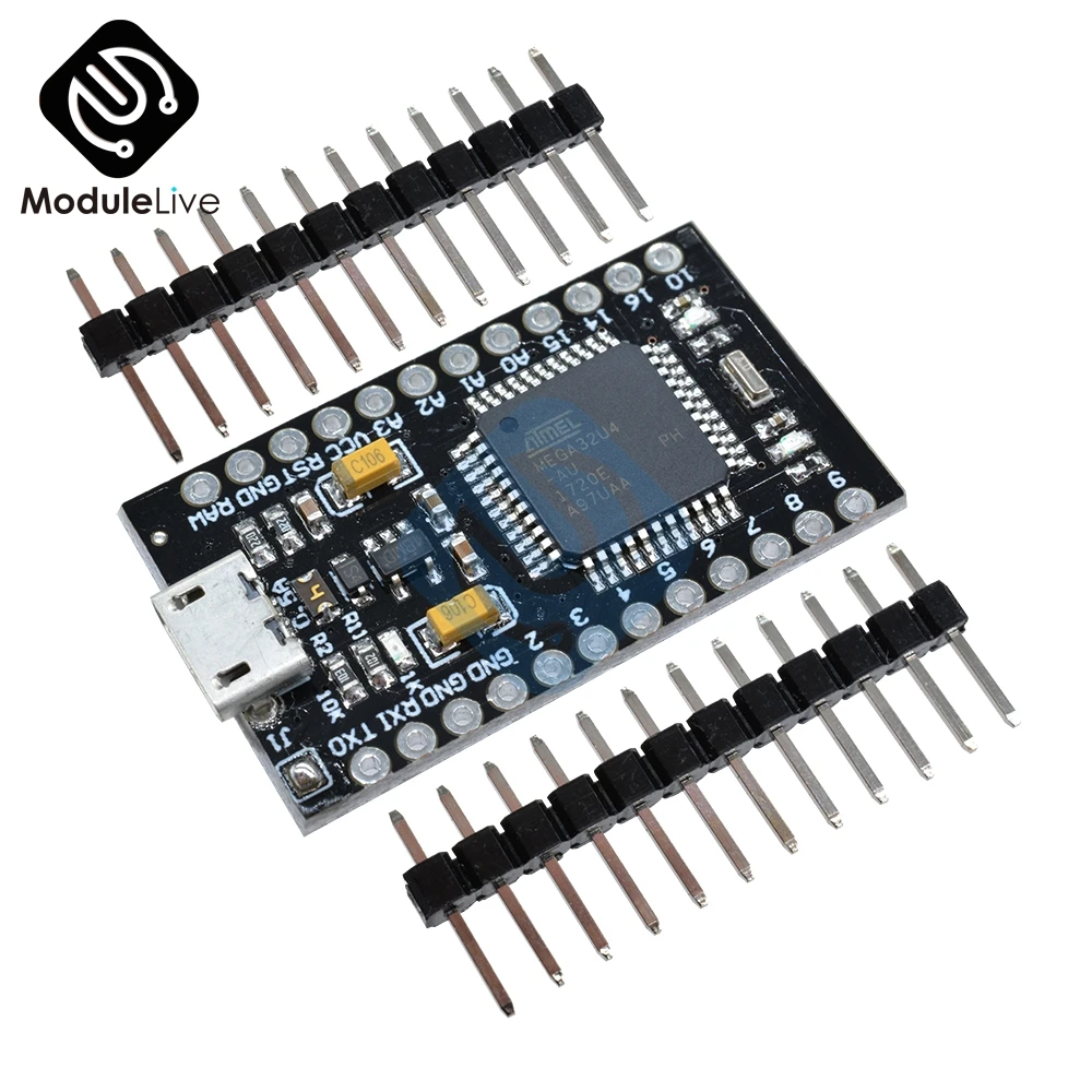 ATmega32U4 5V 16MHz Nano Pro микро-usb плата контроллера для Arduino с Загрузчиком Mega32U4 Mini Leonardo