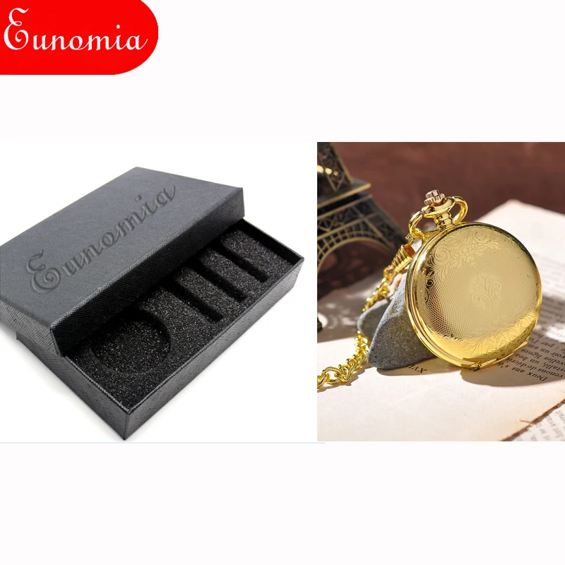 Gold Shield Pendant Full Hunter Retro Pocket Watch With Key Chain Brand Military Mechanical Hand Winding Vintage Analog | Наручные часы