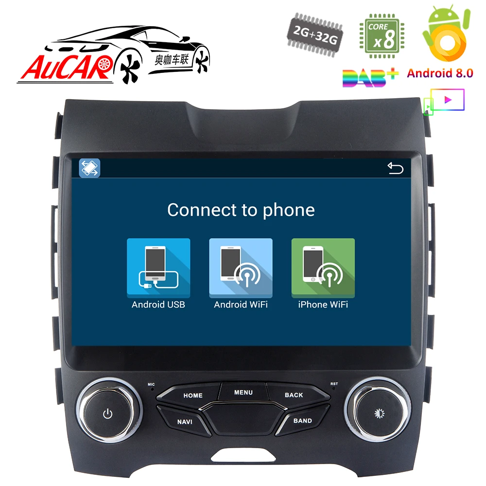Android 7 1 10 &quotАвтомобильный dvd-плеер GPS навигационная система для Ford Edge 2015