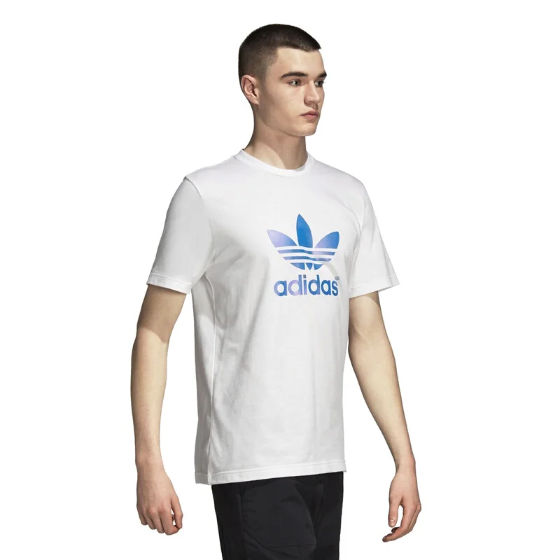 Оригинальный Новое поступление 2018 Adidas Originals Фольга принтом Для мужчин футболки с