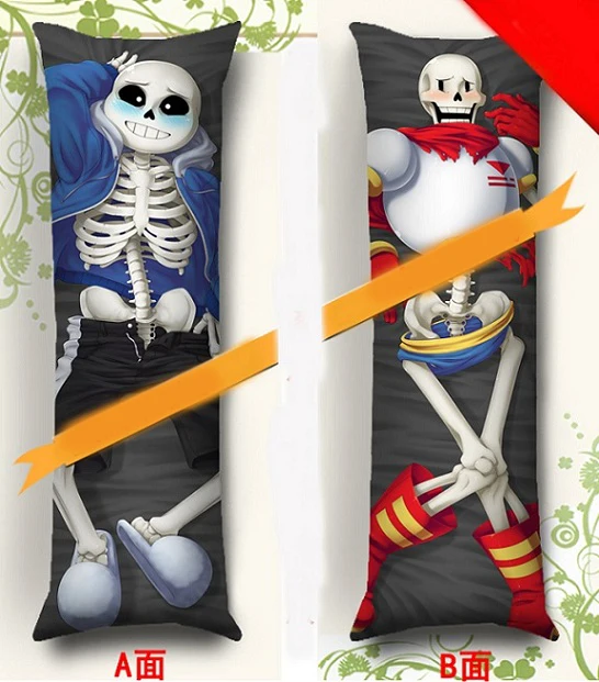 MMF популярные игры Undertale персонажи sans x frisk & papyrus наволочка со скелетом Dakimakura|body