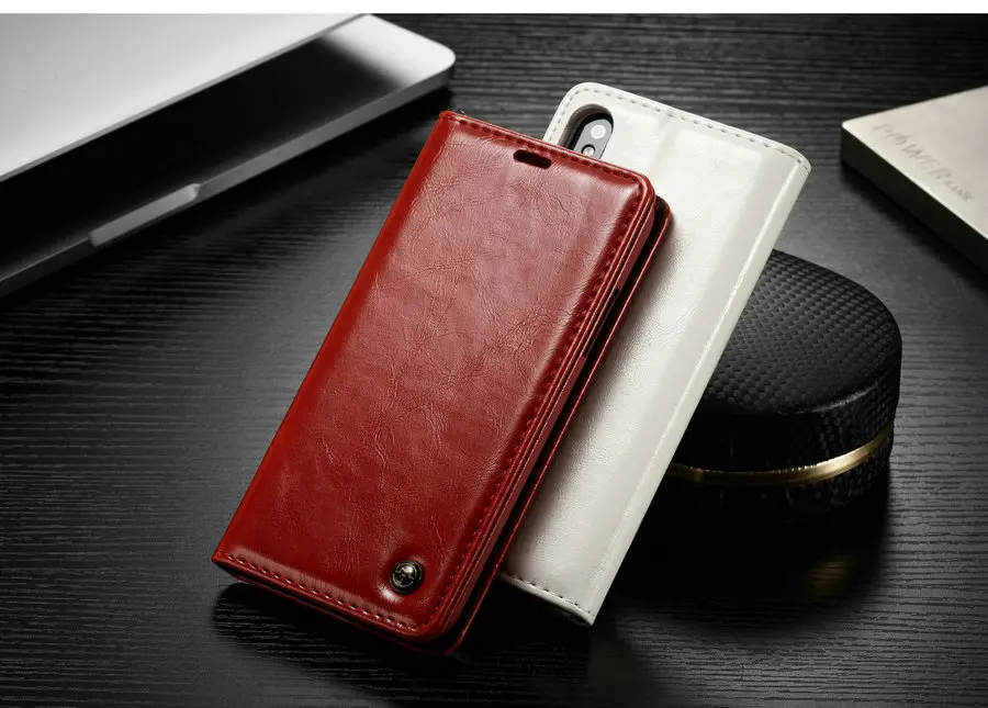CaseMe для iPhone 5 5S SE 6 6 Plus 7 Plus 8 Plus X кошелек кожаный чехол Гладкий роскошный Магнитный кредитной карты, деньги наличными Стенд случае