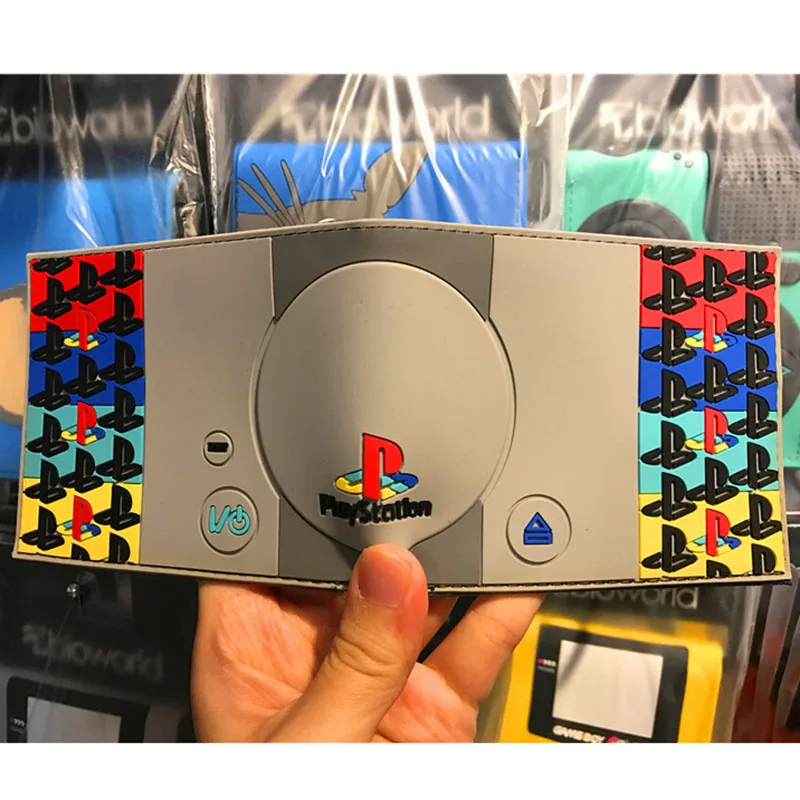 Игровой кошелек для PlayStation 4 с отделением монет ID карт 3D Touch PVC короткий portefeuille homme &