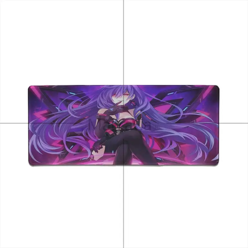 MaiYaCa Hyperdimension Neptunia аниме девушка натуральный резиновый Настольный коврик аниме мультфильм Печать Большой Lockedge игровой коврик для мыши - Цвет: Lock Edge 30x80cm
