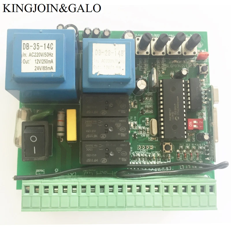 AC220V PCB монтажная плата контроллера для раздвижных ворот открывалка двигателя