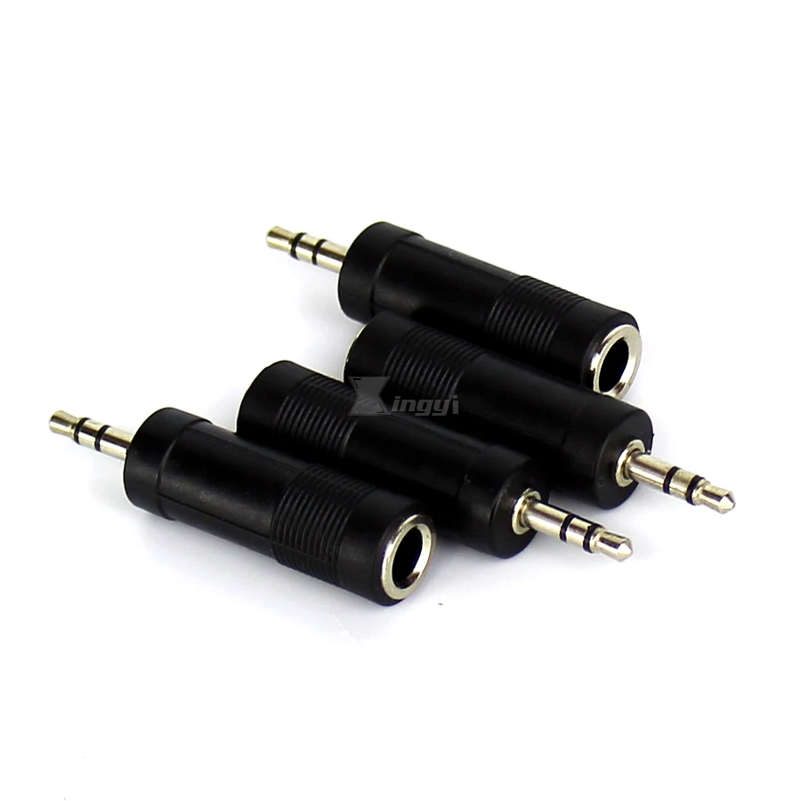 Переходник со штекера 3 5 мм на гнездо 6 2 шт.|3.5mm male|3.5mm male to 6.5mmjack stereo |