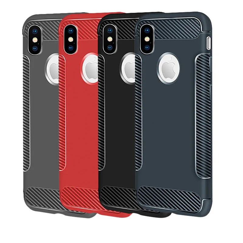УГЛЕРОДНЫЙ чехол Oh для IPhone X XR Xs Max 8 Plus силиконовый бампер мягкий 7 6S телефона |