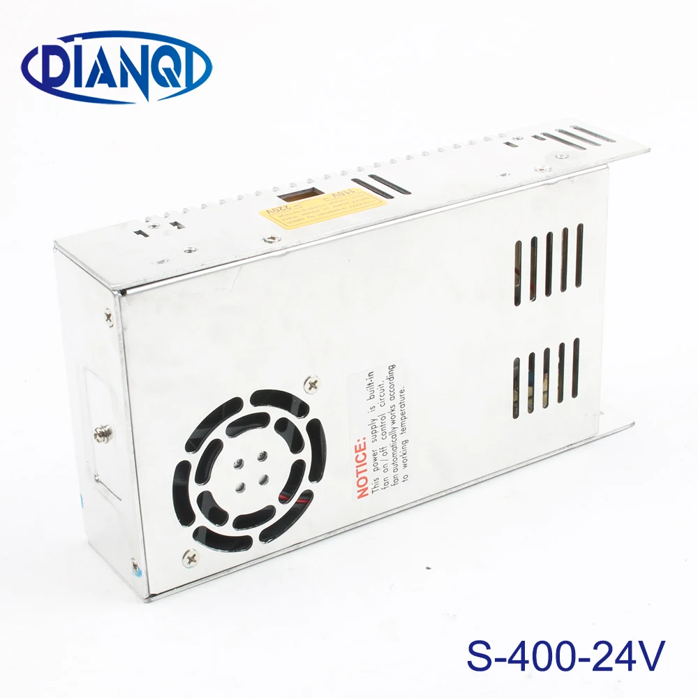 Источник питания 24v 400w ac в dc преобразователь 400W 24V 17A с одним выходом импульсный