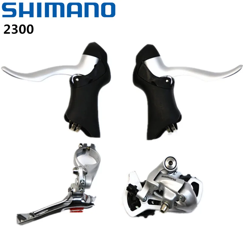 Shimano 2300 Groupset 2x8 скоростной дорожный велосипед STI шестерня и рычаг переключения