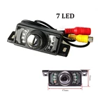 120 градусов широкоугольный короткий номерной знак рамка камера 7 светодиодный инфракрасный ночного видения автомобиля заднего вида камера