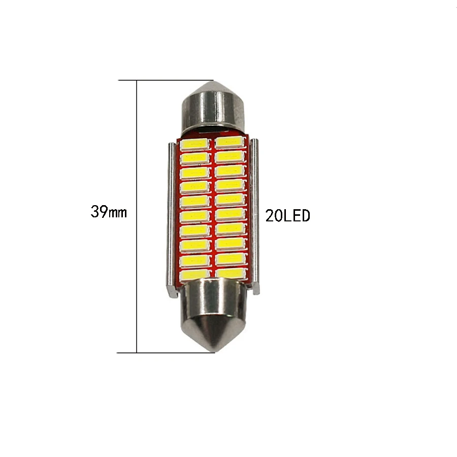 Суперъярсветодиодный Светодиодная лампа YCCPAUTO C5W Canbus 31 мм 36 39 42 4014 SMD светодиодная