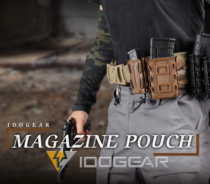 IDOGEAR Molle пистолет маг военный подсумок набор кобура Fastmag Зажим для ремня пластиковый molle Чехол страйкбол оболочка Mag набор