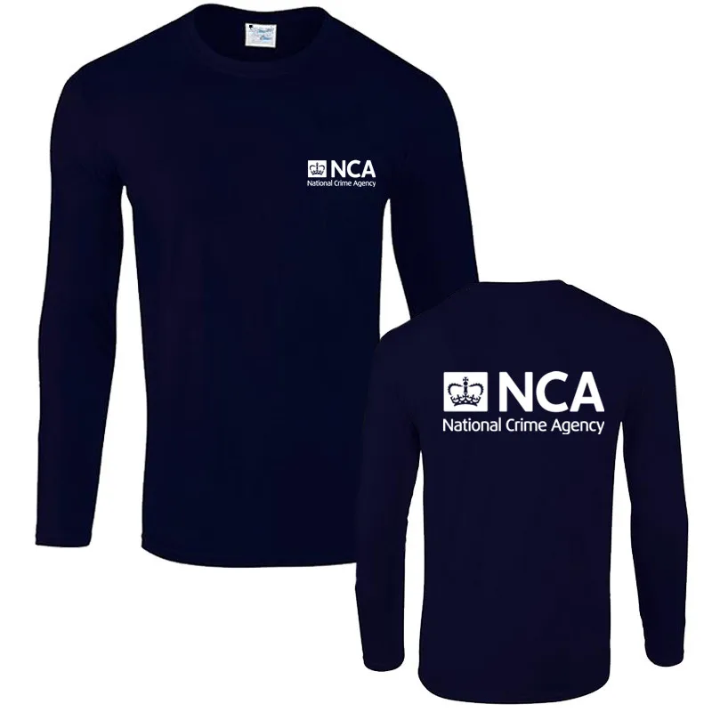 Модная новинка футболка национальной полиции ФБР полицейских копов NCA Мужская